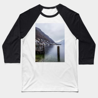 Cloudy Hallstatt Baseball T-Shirt